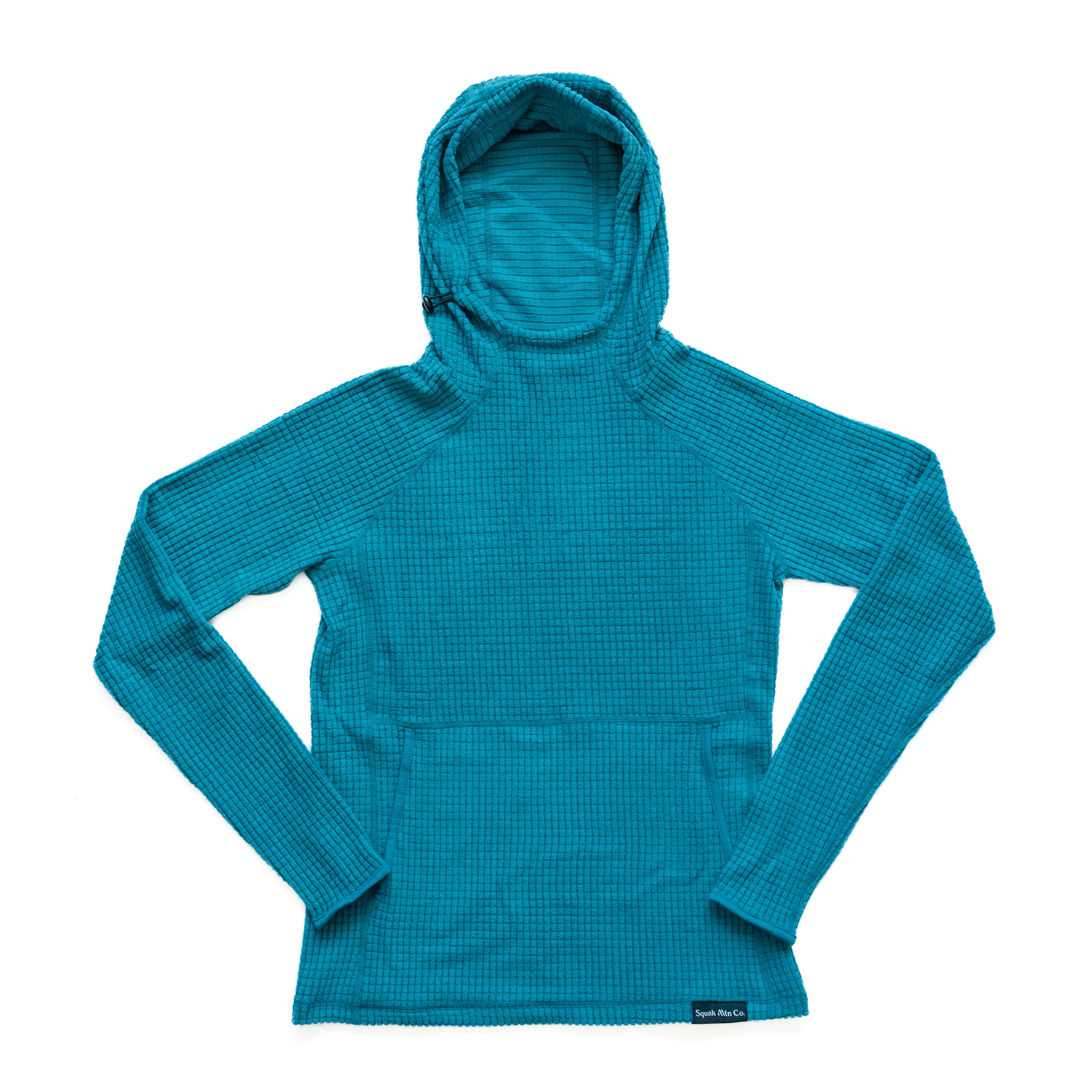 Melanzana Women's Medium Micro Grid 2024 Hoodie Pullover NEW COLOR teal / turqouise w