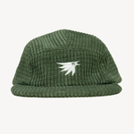 Evergreen Pine Green Grid Fleece 5 Panel Hat