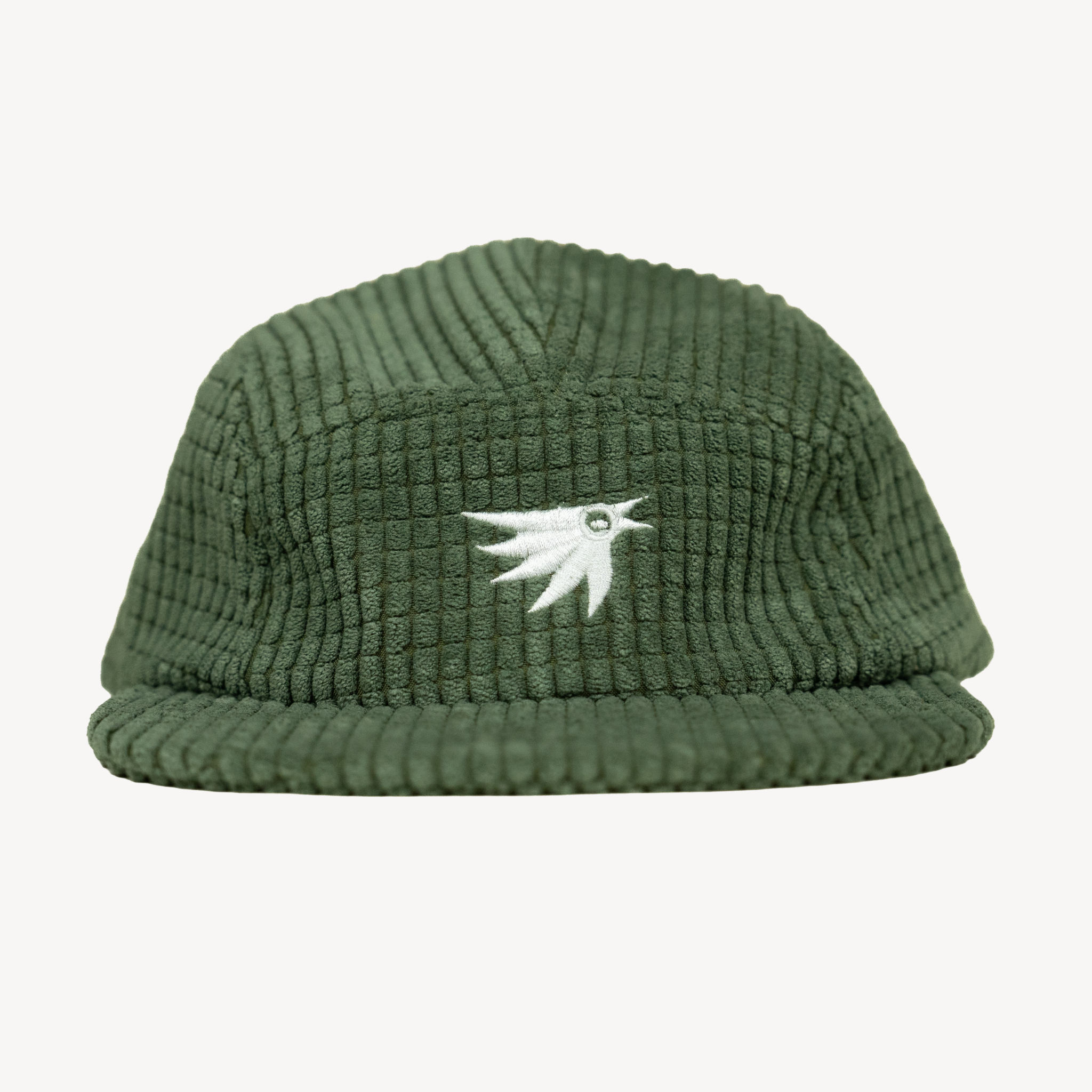 Evergreen Pine Green Grid Fleece 5 Panel Hat