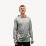 men's sun hoodie granite grey