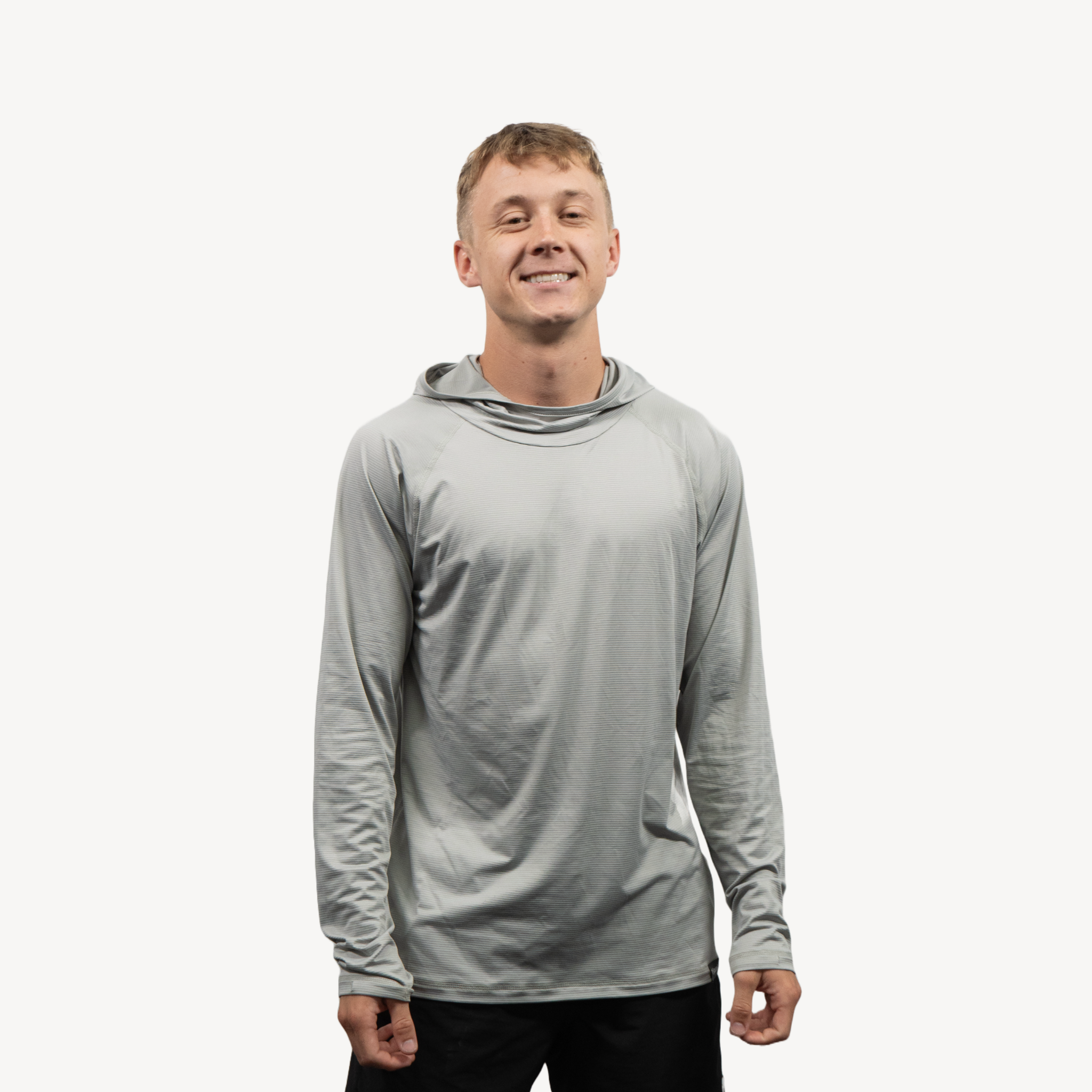 men's sun hoodie granite grey