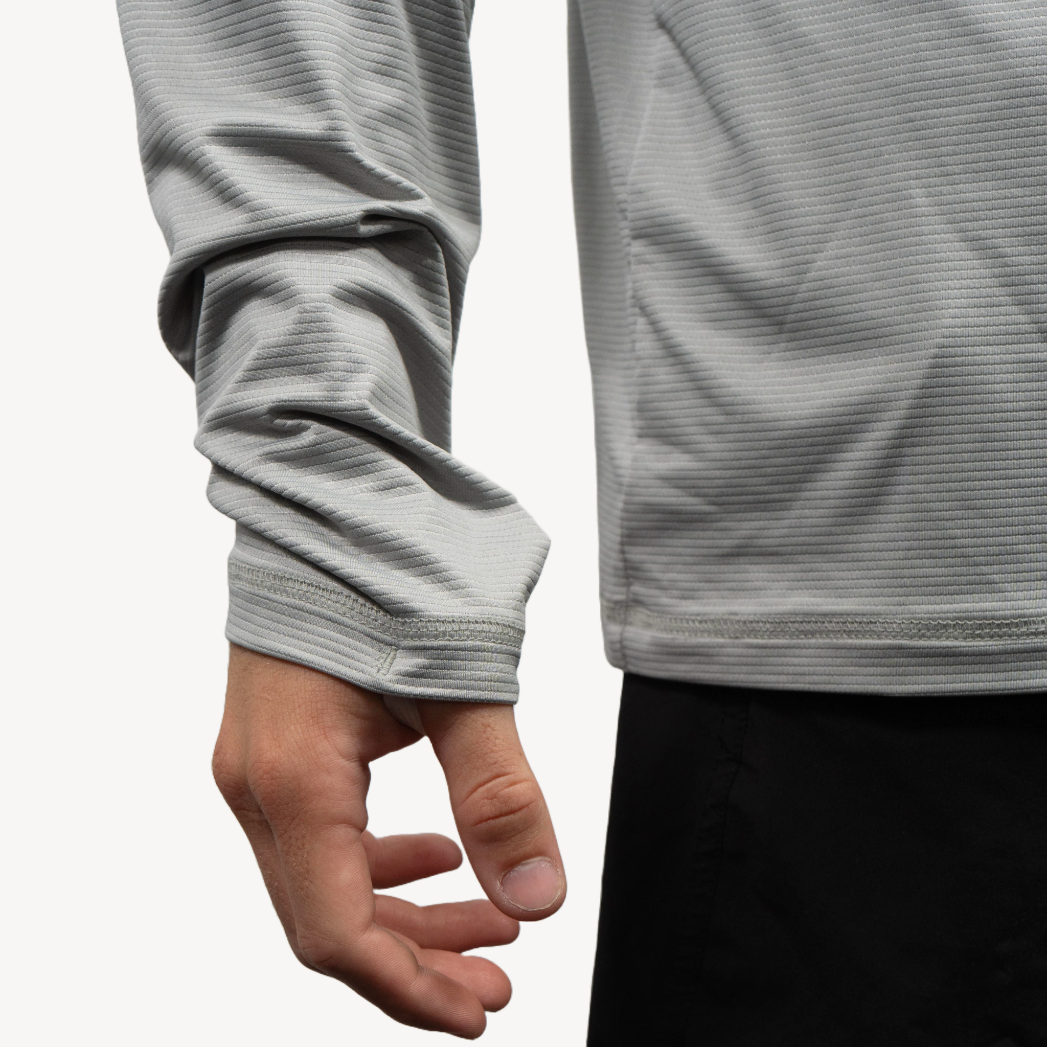 men's sun hoodie granite grey