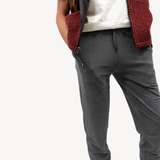 women's puget grey grid fleece joggers