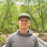 Evergreen Pine Green Grid Fleece 5 Panel Hat
